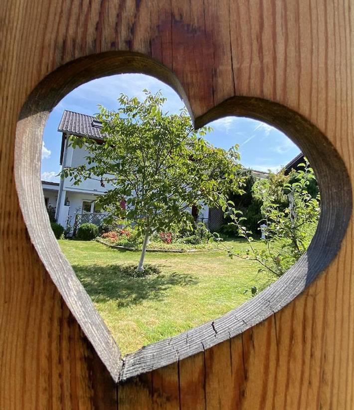 Ferienwohnung für 3 Personen, mit Terrasse und Ausblick in Büchlberg