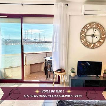 Gîte pour 3 personnes, avec vue et terrasse à Fos-sur-Mer