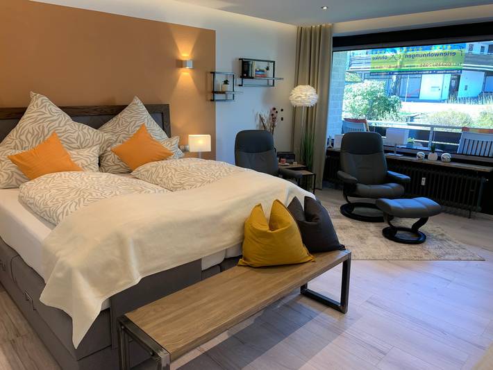 Ferienwohnung für 2 Personen, mit Balkon und Garten