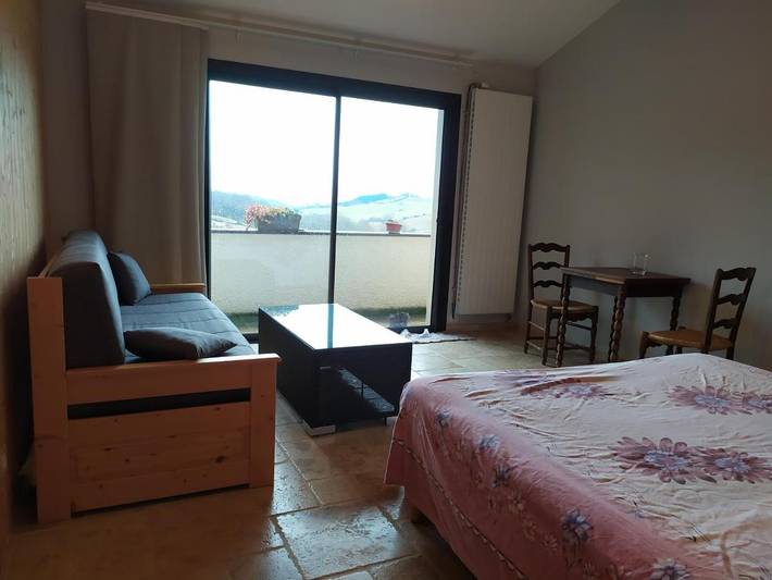 Chambre d’hôte pour 4 personnes, avec Balcon et Terrasse ainsi que Jardin et Vue