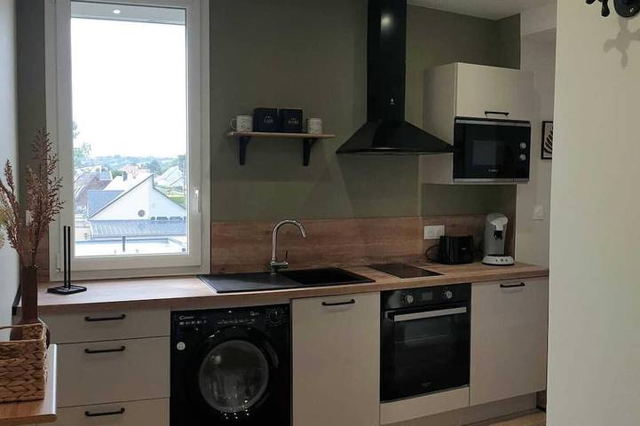 Appartement entier, Joli studio neuf proche de la plage in Barneville-Carteret, Côte de la Déroute