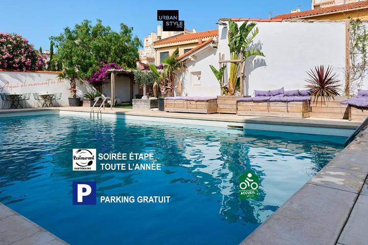 Hôtel pour 2 personnes, avec piscine et jardin, animaux acceptés