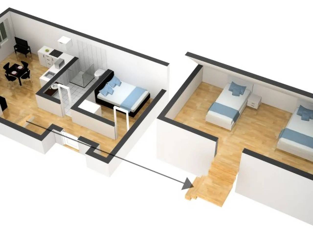 Entire apartment, 1 Pièce 5 Personnes in Zurich, Zurich district