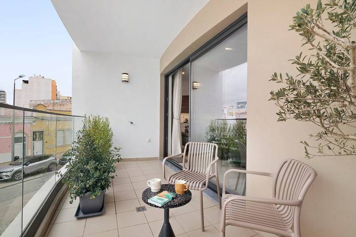 Ferienhaus für 6 Personen, mit Balkon in Faro