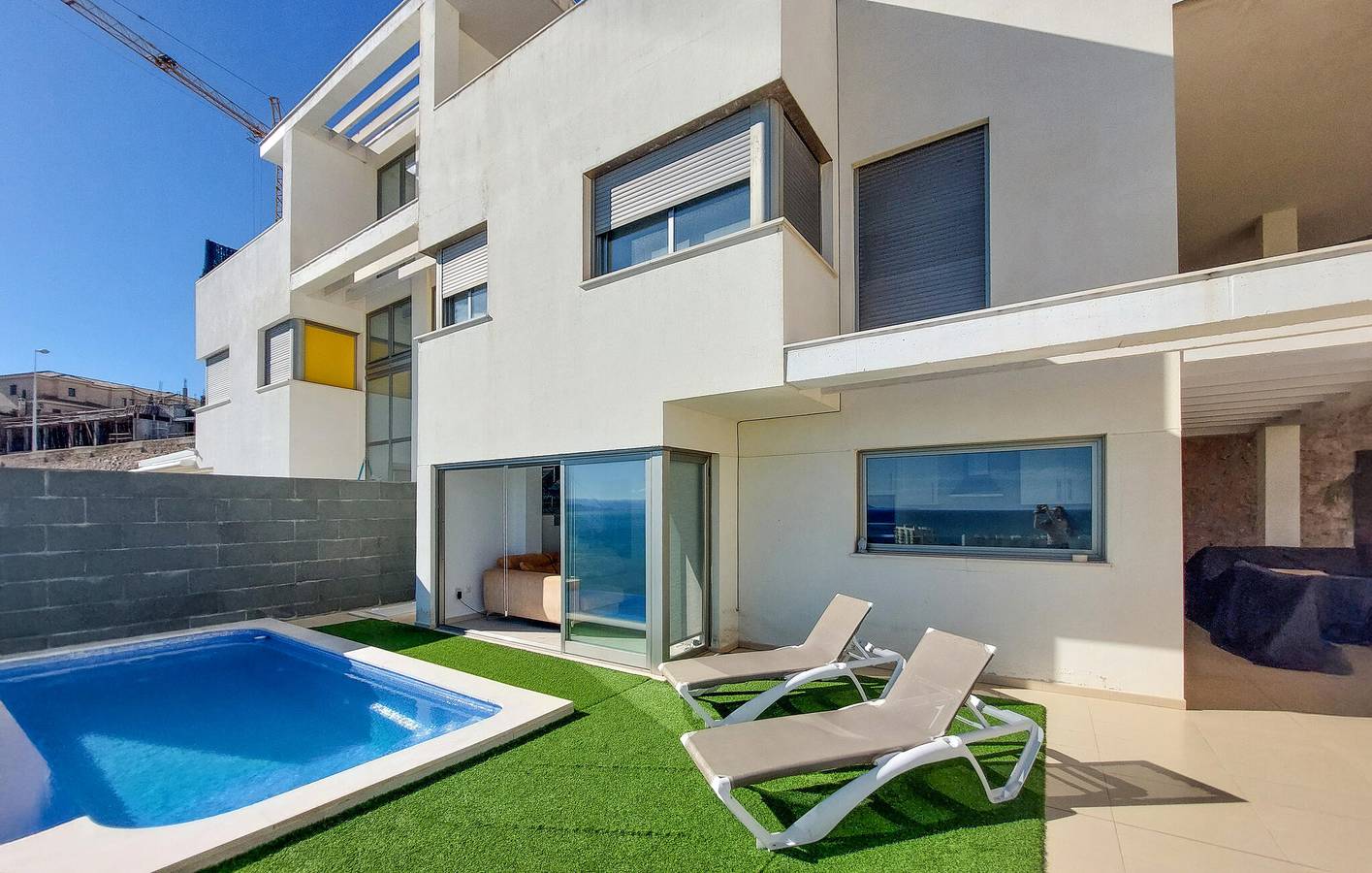 Apartment mit Meerblick, Pool und Parkplatz in Cullera, Costa de Valencia