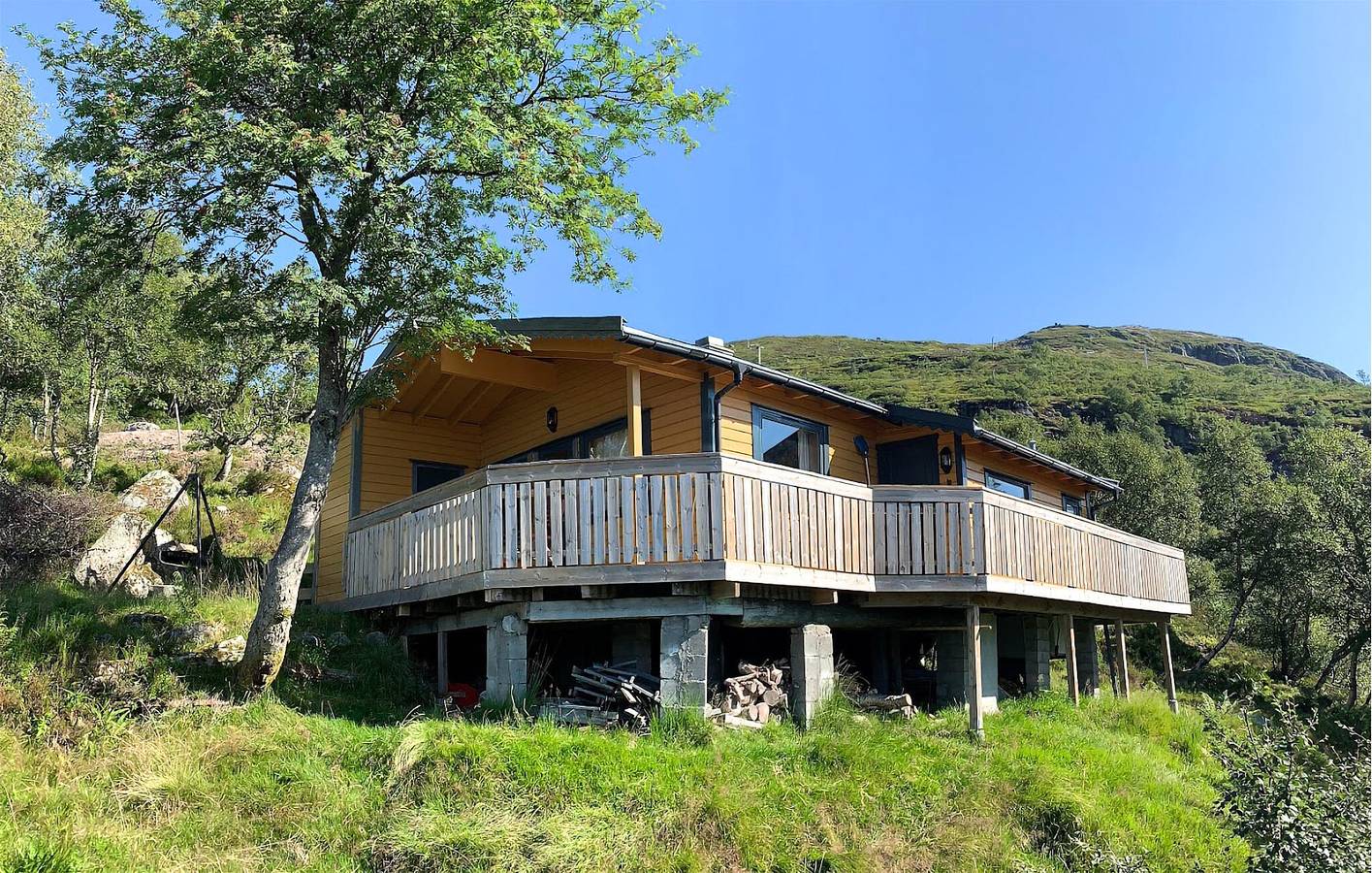 Casa de vacaciones para 8 personas con jardín in Sirdal