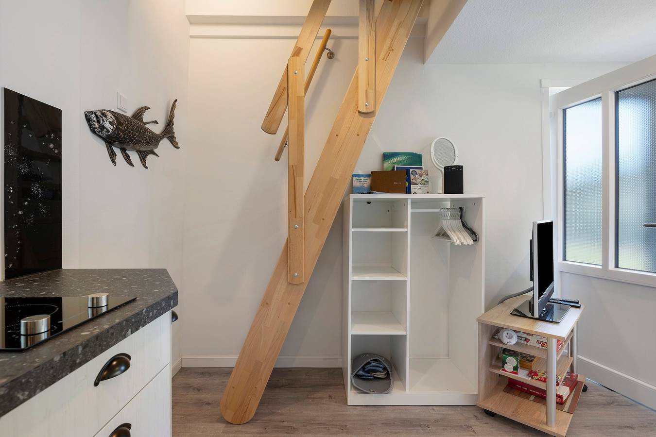 Ganze Wohnung, Ferienwohnung 'Heinz Rolefs' mit gemeinsamer Terrasse, Gemeinschaftsgarten und Wlan in Pellworm, Nordseeküste