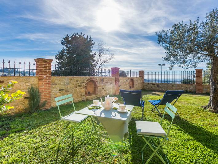Ferienhaus mit Meerblick für 3 Personen, mit Terrasse und Ausblick sowie Garten in der Toskana - 2
