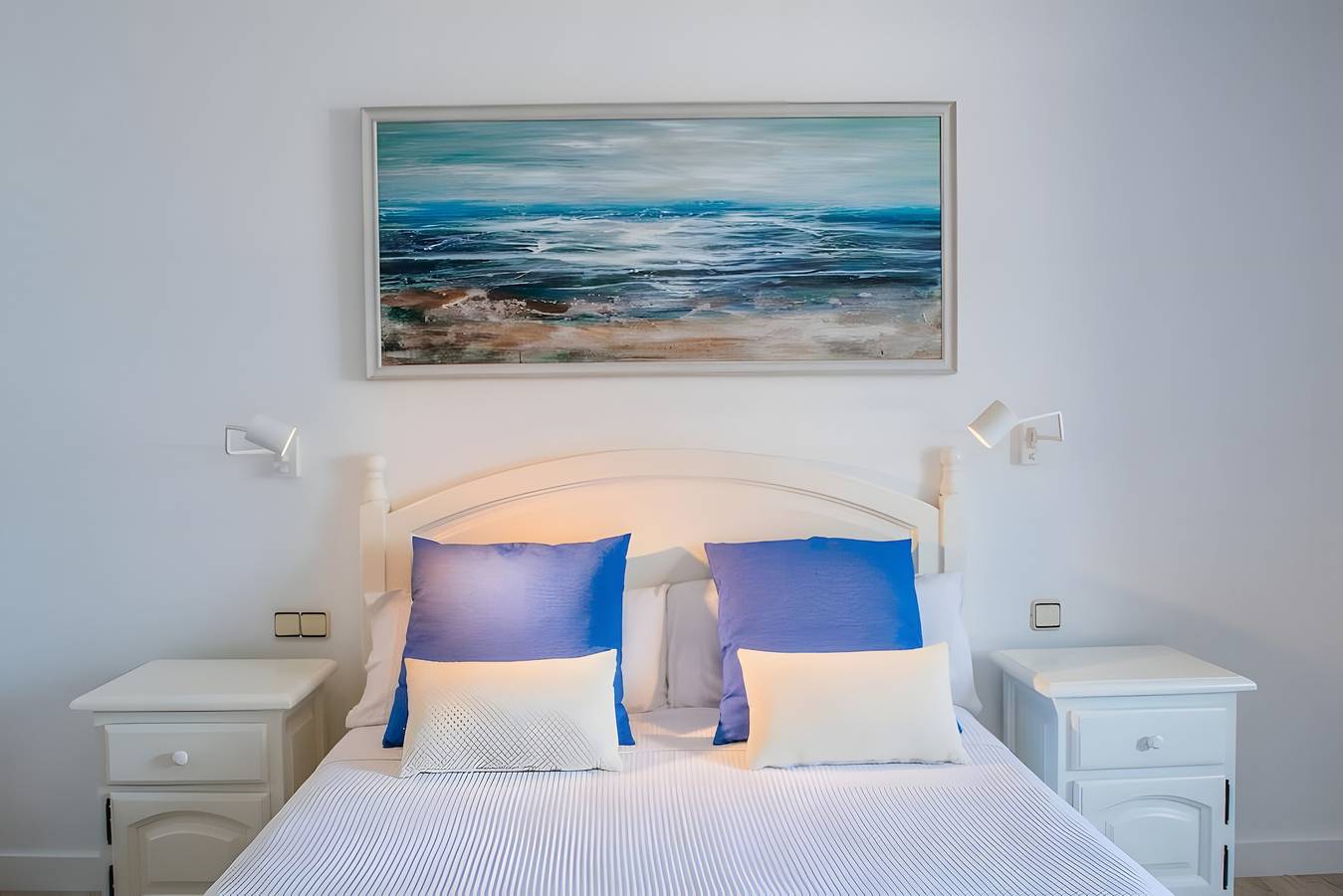 Ferienhaus 'Caleta Campos Bungalows' mit Meerblick, Gemeinschaftspool und Wlan in Punta de las Mujeres, Haría