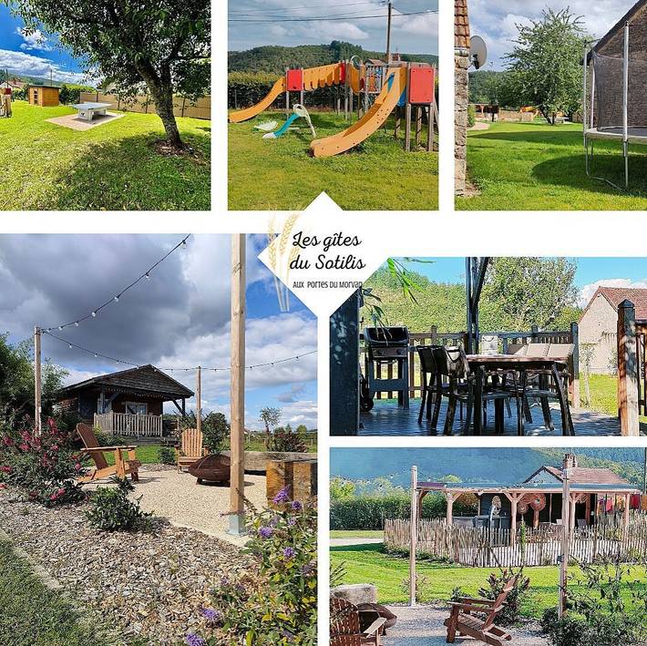 Maison de campagne pour 5 personnes, avec piscine ainsi que jardin et balcon à Voudenay