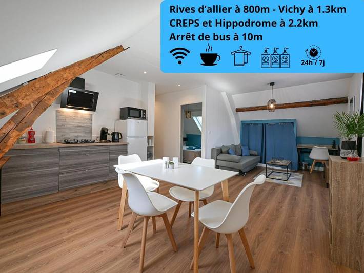 Location de vacances pour 4 personnes, avec Vue à Bellerive-sur-Allier