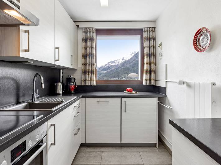 Ferienwohnung für 4 Personen, mit Ausblick und Balkon sowie Sauna in Davos