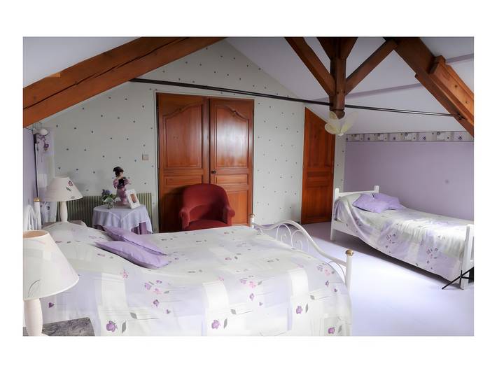 Chambre d’hôte pour 3 personnes, avec jardin