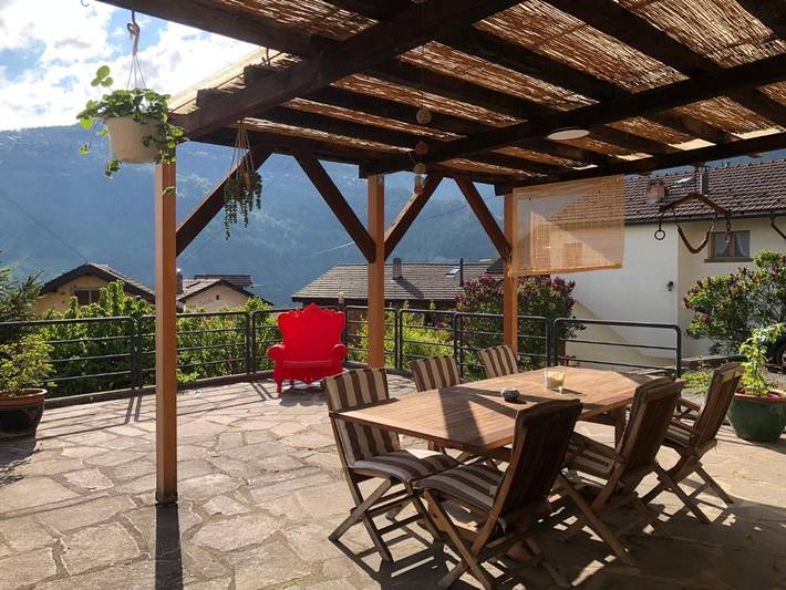 Chambre d’hôte pour 2 personnes, avec Terrasse ainsi que Jardin et Vue à Nendaz - 4