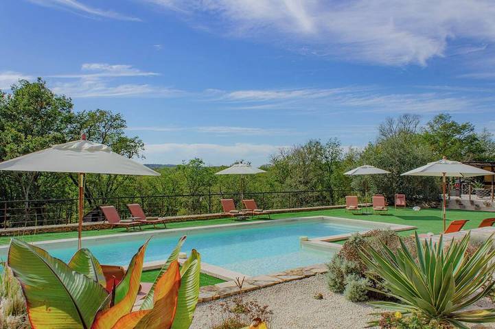 Maison de vacances pour 10 personnes, avec jardin à Castelnaud-la-Chapelle