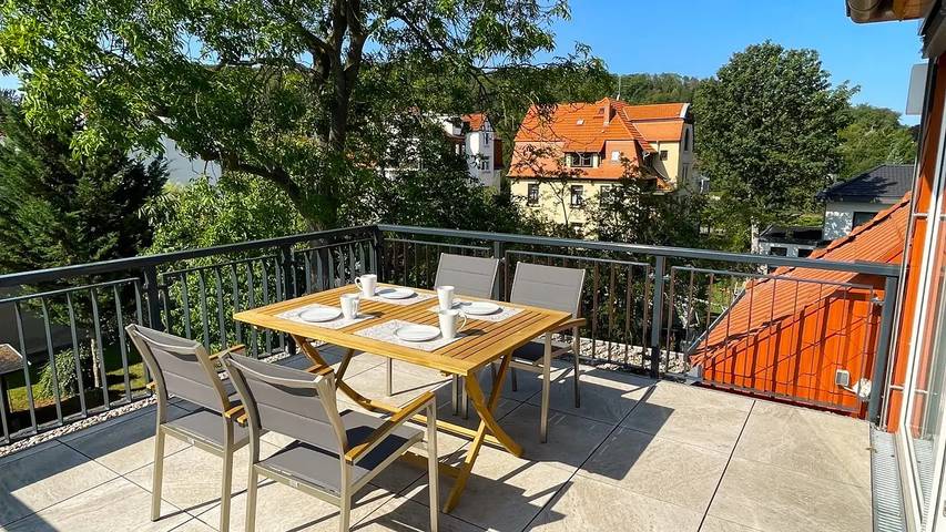 Ferienhaus für 4 Personen, mit Balkon