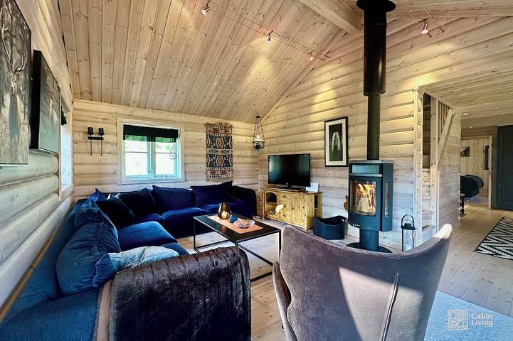 Blockhütte für 8 Personen, mit Terrasse - 1