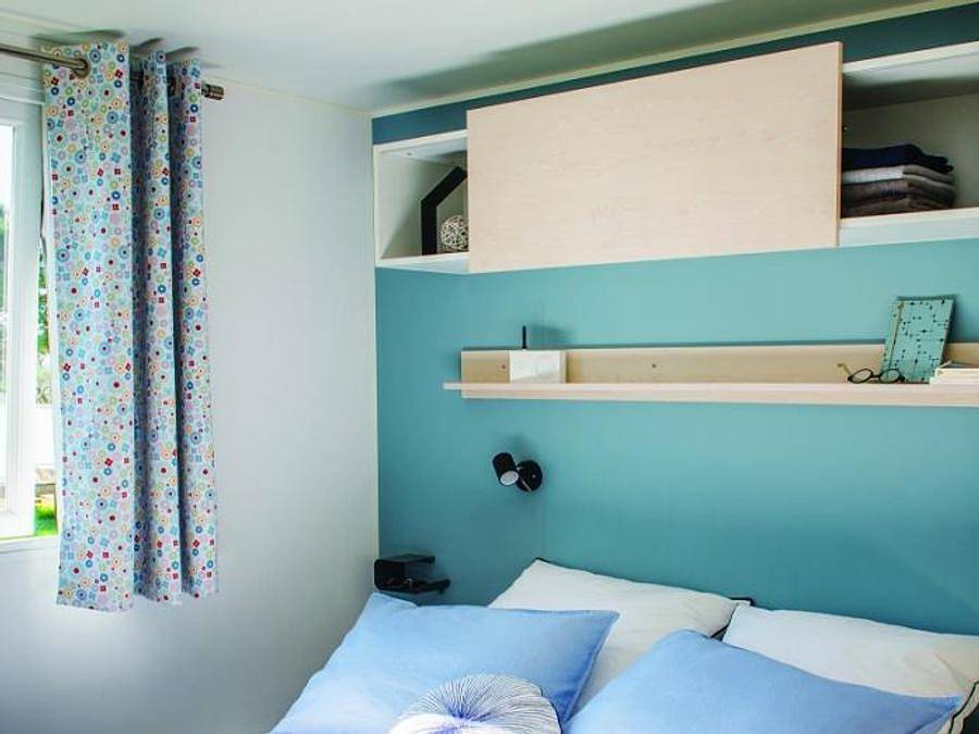 Flower Camping l'Epi Bleu - Mobilhome 6 personas - Home-Flower Premium 30m² (3 habitaciones) + 16m² terraza cubierta in Banon, Forcalquier region