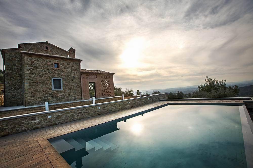 Ferienvilla "Fonte Vento" mit Infinity-Pool in Cortona, Arezzo Provinz