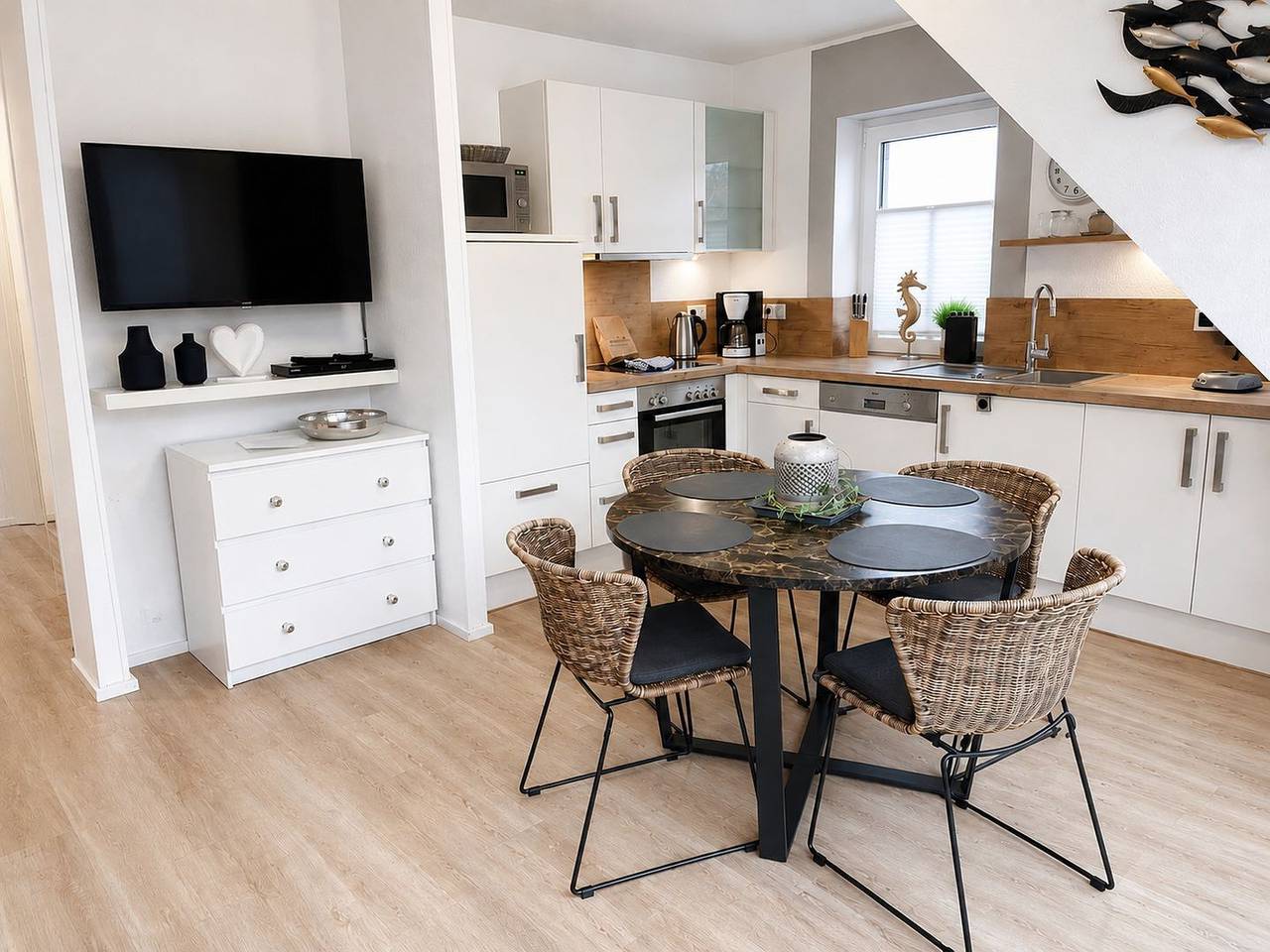 Apartamento entero, Komfortable Ferienwohnung mit Balkon, Garten und moderner Ausstattung in Strand Norddeich, Norddeich