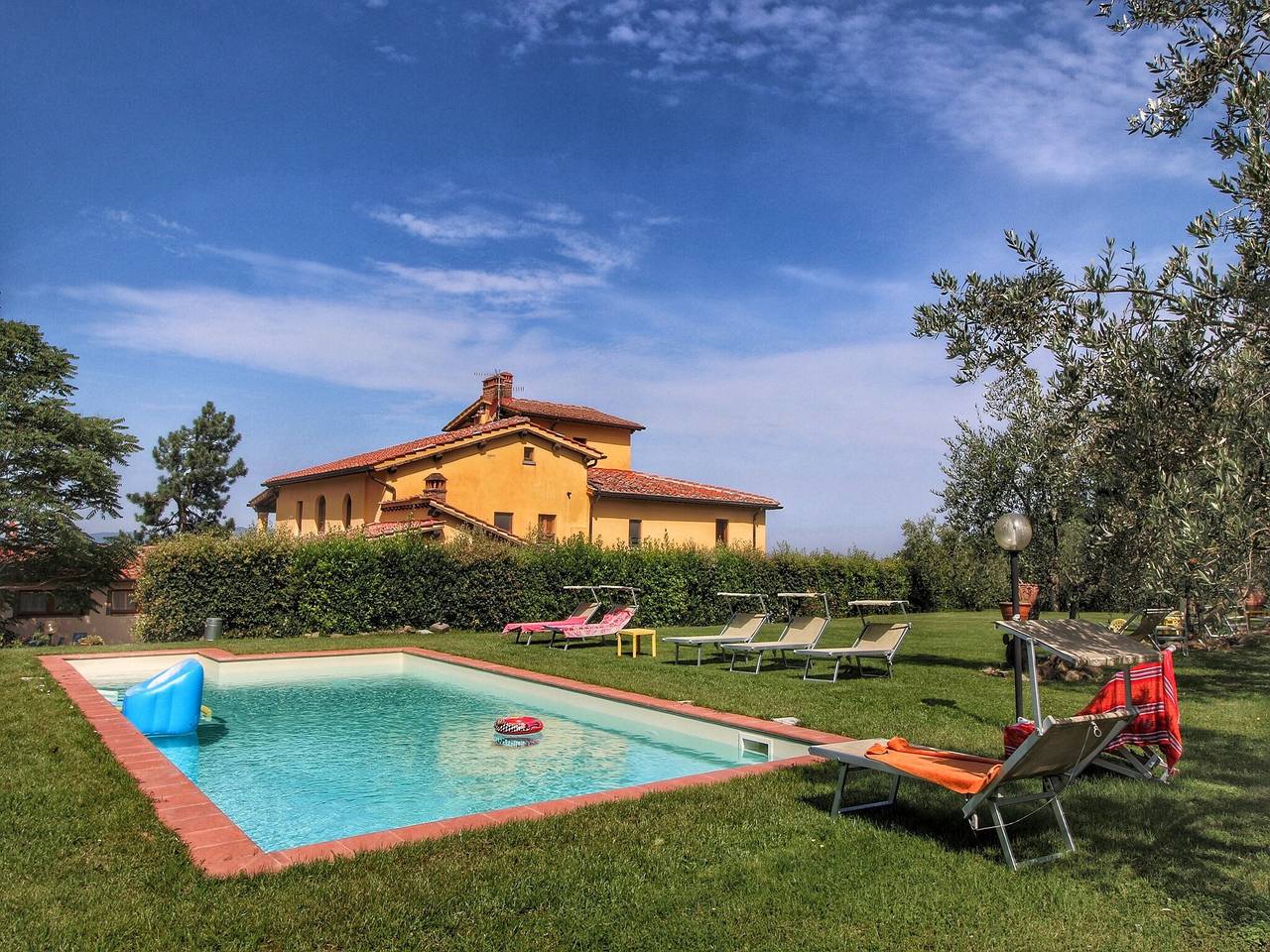 Ganze Wohnung, Ferienhaus in Chianti mit Pool und Aussicht in Castelfranco di sopra, Castelfranco Piandiscò (gemeinde)