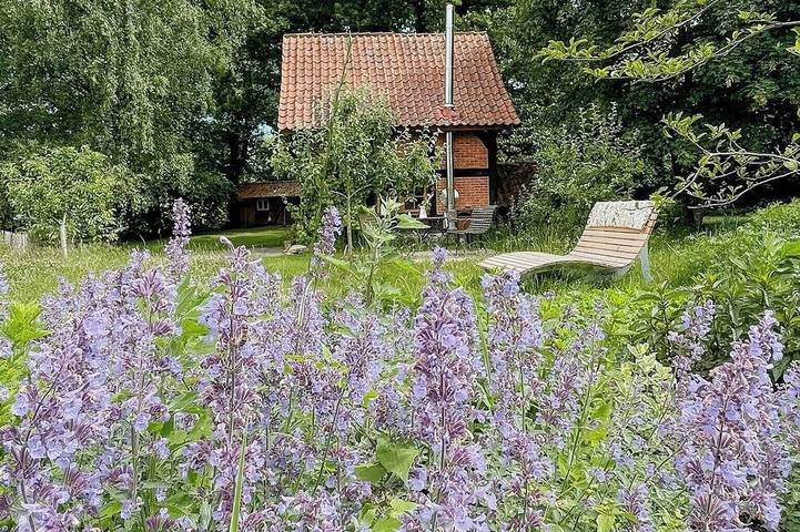 Backhaus mit Kamin in der Wildeshauser Geest in Stuhr, Naturpark Wildeshauser Geest