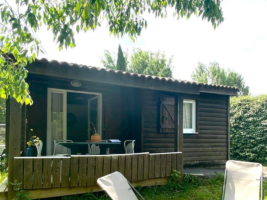 Camping le Moulin de Sainte-Anne  - Chalet 3 personen - Chalet Premium pitchounet 2Zi Tv-Clim-Sdb in Villegly, Carcassonne und Umgebung