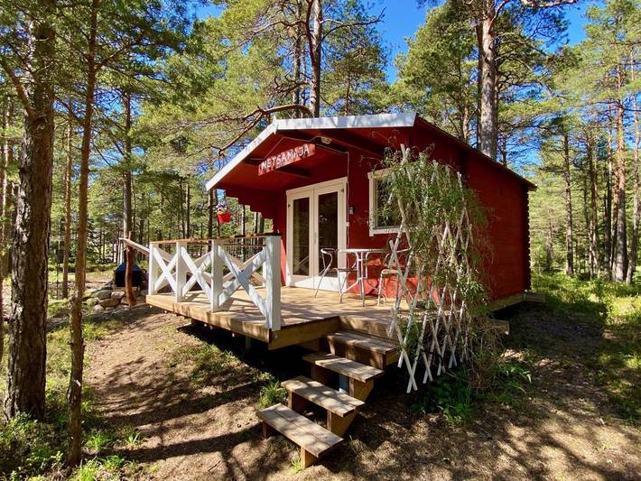 Gästehaus für 2 Personen, mit Balkon und Terrasse sowie Garten und Sauna in Estland