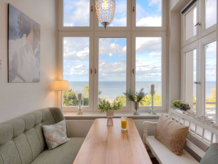 Ferienwohnung mit Meerblick für 7 Personen, mit Balkon