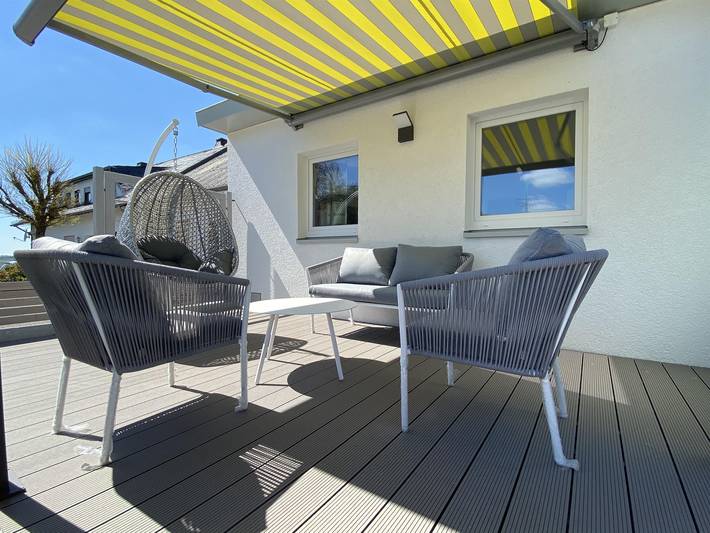 Ferienwohnung für 6 Personen, mit Garten und Terrasse sowie Sauna