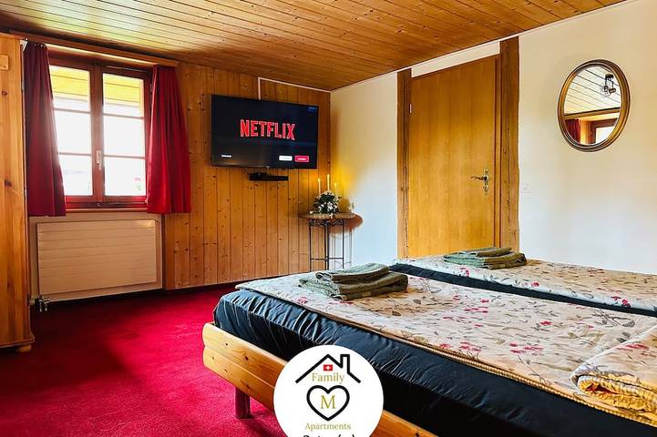 Ganze Wohnung, Family M Apartments 15 - Zentrum der Schweiz - Retro - Kamin in Kappel (SO), Kanton Solothurn