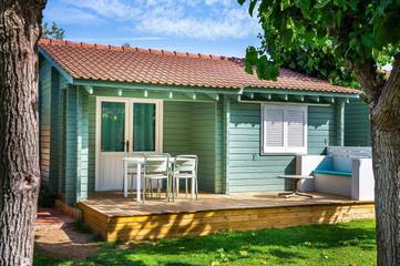 Camping pour 6 personnes, avec jardin ainsi que bassin pour enfant et piscine à Cambrils