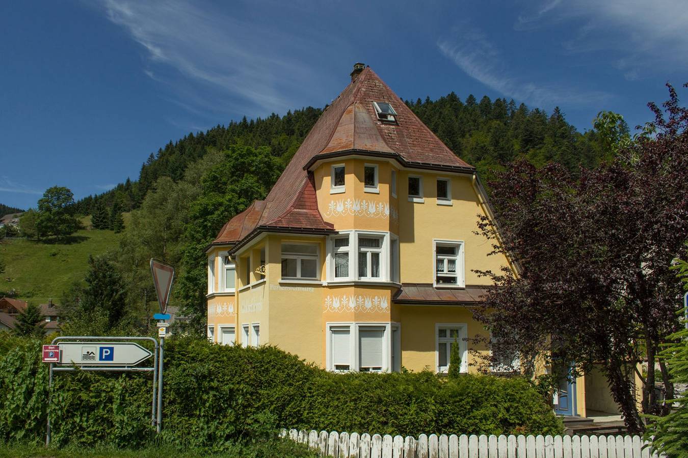 Ganze Wohnung, Apartment 'Waldschlössli' mit Bergblick, Balkon und Wlan in Suedlicher Schwarzwald, Todtmoos