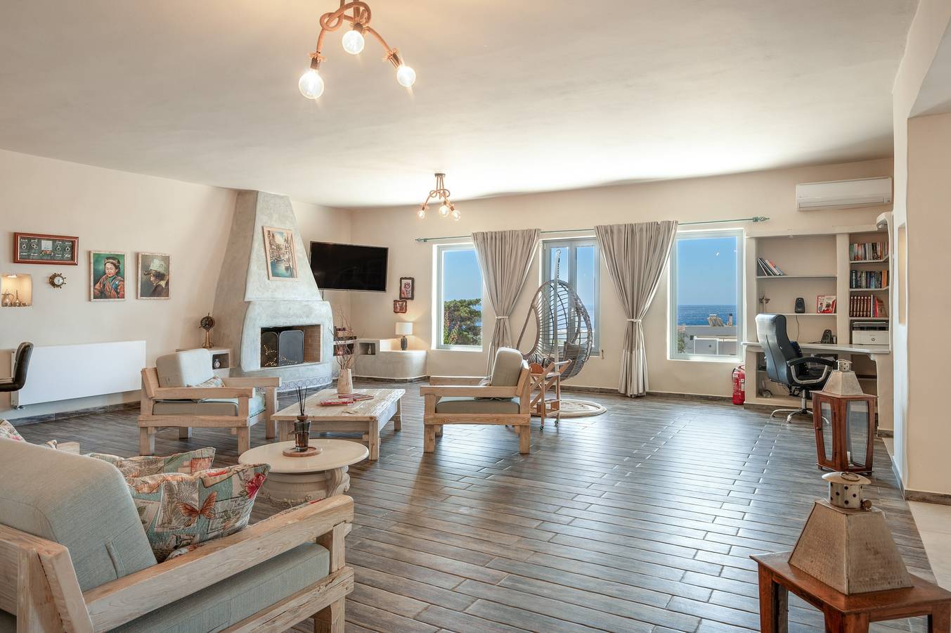 Villa Fotis Country House with Sea View, Wi-Fi, and Air Conditioning in Vari (Syros), Syros