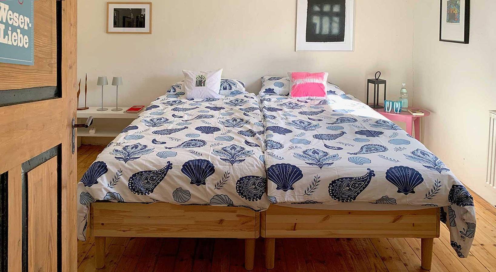 Ganze Ferienwohnung, Radler-Doppelzimmer Weser-Liebe in Bodenfelde, Weserbergland