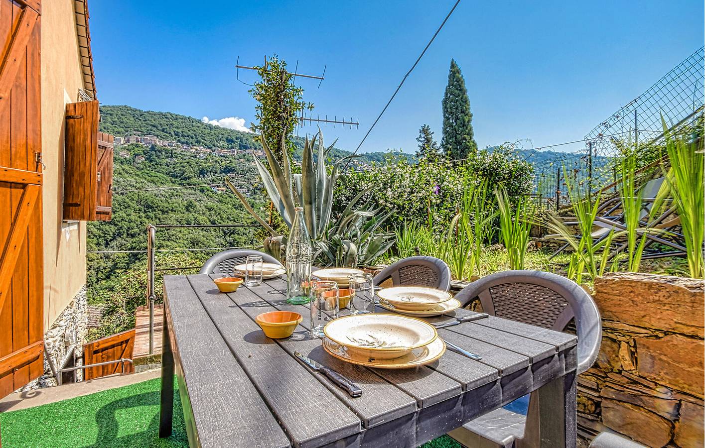Gemütliche Terrassenwohnung bei Avegno - Parkplatz, Flussblick in Terrile, Uscio