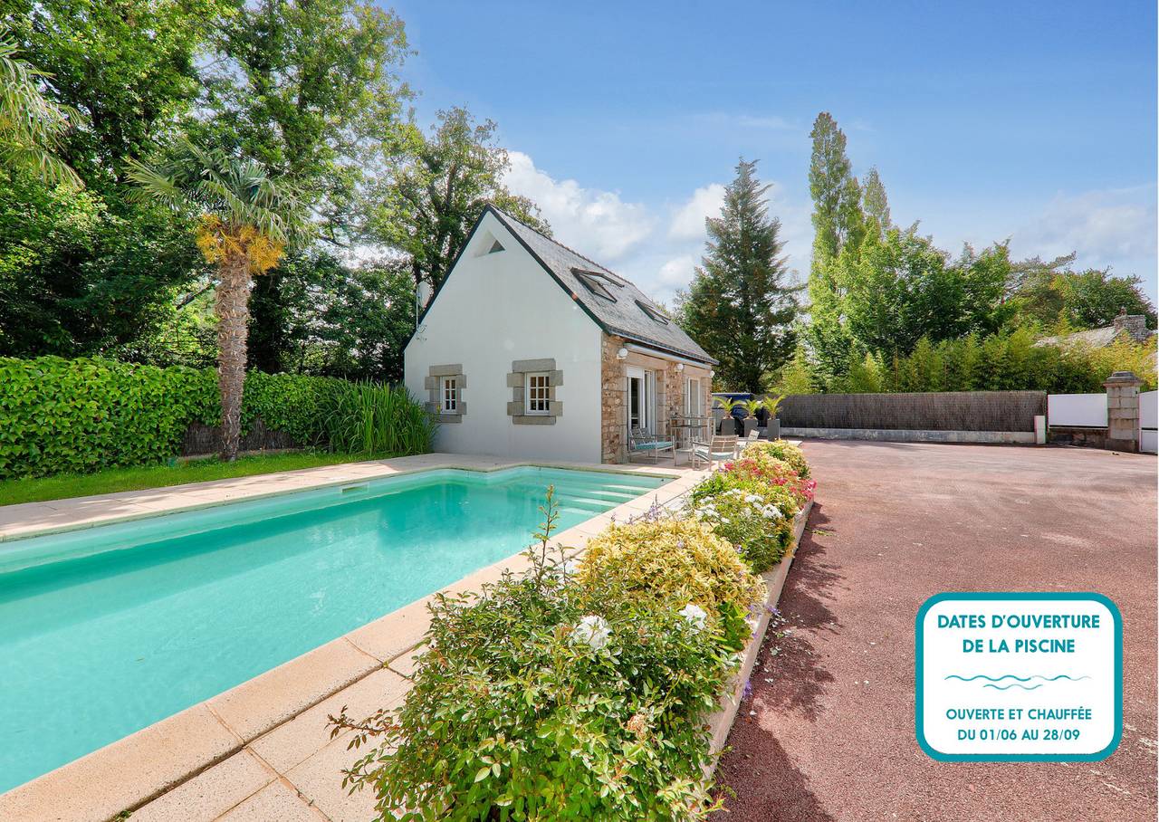 Haus für 8 mit Pool, 500m bis zum Strand in Arradon, Côte des Mégalithes