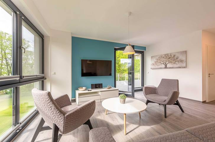 Ferienwohnung für 6 Personen, mit Garten und Seeblick sowie Sauna, mit Haustier - 1