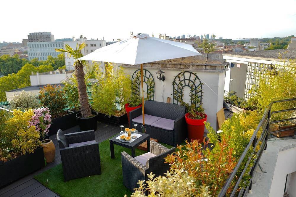 Apartamento entero, Terraza Del Último Piso Pte St Nube in Boulogne-Billancourt, Altos del Sena