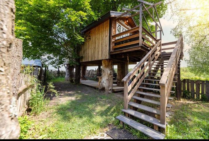 Domek letniskowy dla 4 osób, z Balkon i Taras oraz Ogród i Widok na Podlasie
