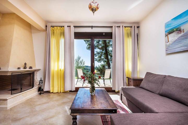Villa für 3 Personen, mit Meerblick und Terrasse sowie Garten in Chalkidiki