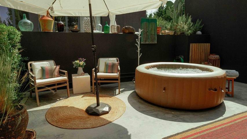 Bungalow para 2 pessoas, com Jacuzzi e Terraço e ainda Jardim and Piscina em Município de Setúbal