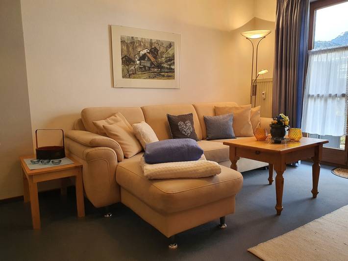 Ferienwohnung für 2 Personen, mit Balkon und Terrasse sowie Pool und Sauna