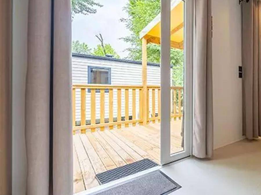 Camping Cambrils Caban - Casa mobile 6 persone - Comfort | 3 Camere da letto | 6 Persone | Terrazza rialzata | Aria condizionata in Vilafortuny, Cambrils