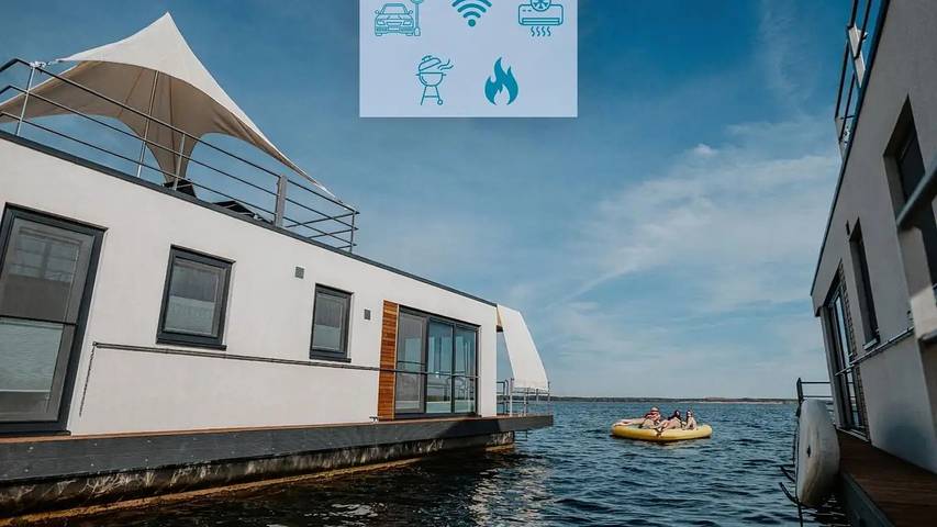 Ferienhaus mit Meerblick für 4 Personen, mit Balkon