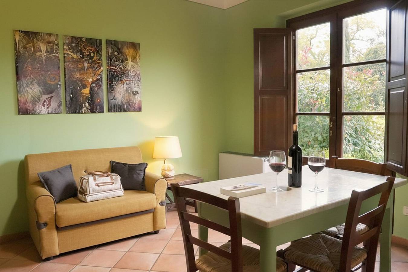 Ganze Wohnung, Country Suite Olivo für 2 mit Garten und Pool in Bagno a Ripoli, Valdarno