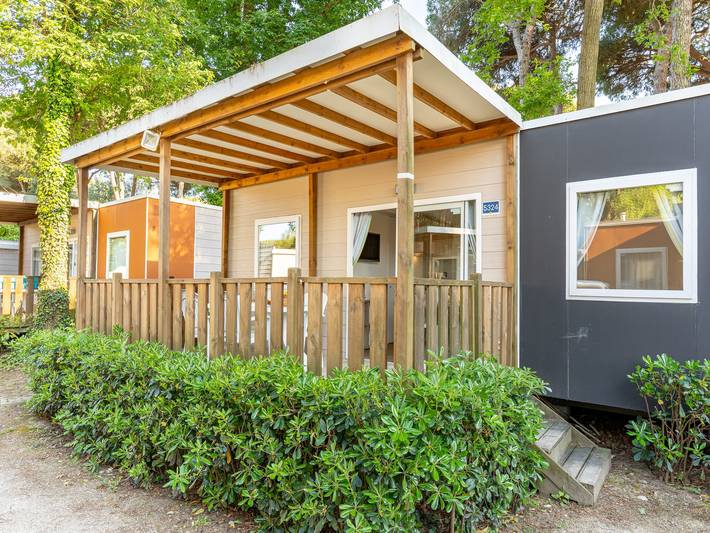 Casa mobile per 6 persone, con terrazza e piscina per bambini nonché piscina - 1