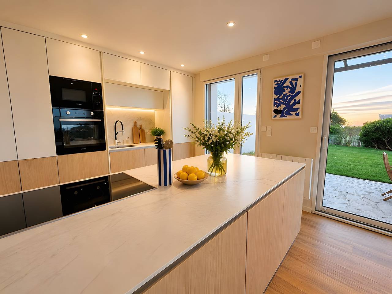 Holiday Home “Kerou Plage” – Sea View, 50 m from Beach, Private Pool in Clohars-Carnoët, Quimper region