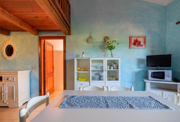 Maison de vacances climatisée avec terrasse, jardin et vue sur mer ; places de parking disponibles, animaux domestiques admis.  in Salina Bamba, San Teodoro