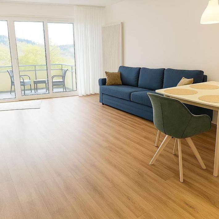 Ferienwohnung für 4 Personen, mit Pool und Balkon sowie Sauna und Ausblick, mit Haustier - 1